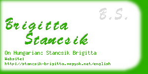 brigitta stancsik business card